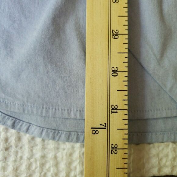 Maternity Calvin Klein Blue Button Up Sleeveless Blouse Top Shirt Size UNKNOWN - Picture 9 of 10